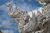 Famous Thailand temple or white temple, Wat Rong Khun,at Chiang Rai province, northern Thailand. 